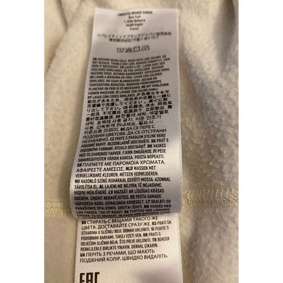 SPYDER Womens Fleece Top Beige with gray accents MEDIUM Drawcord Hem - Picture 4 of 5